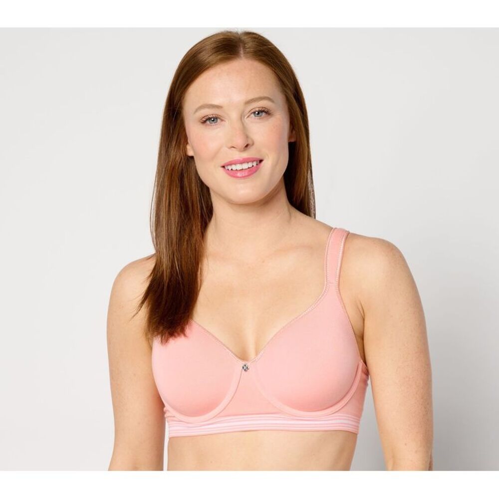 Breezies Women's Bra Sz 40G Comfort Breeze Seamless Underwire Pink